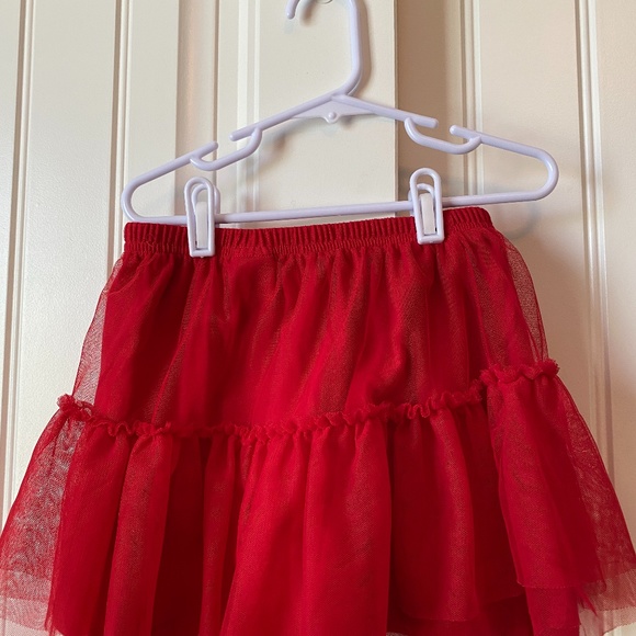 Red Tulle Skirt - Picture 3 of 3
